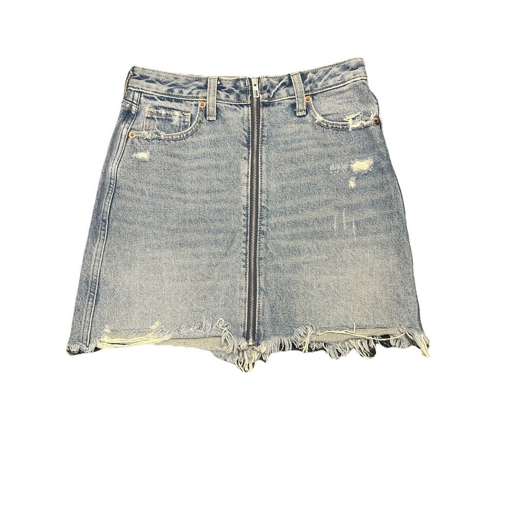 Abercrombie &‎ Fitch Zoe Natural Rise Vintage A-Line Denim Skirt Size 25/0 EUC
